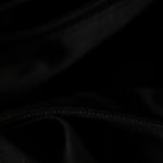 Suede CC Drawstring Backpack Black