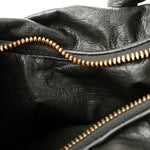 Calfskin Foulard Shoulder Bag Dark Green
