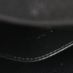 Grain De Poudre Matelasse Chevron Monogram Envelope Chain Wallet Black