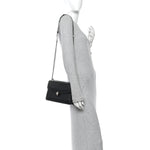 Quilted Nappa Smooth Calfskin Serpenti Forever Diamond Blast Shoulder Bag Black