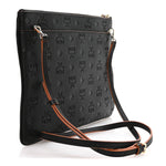 Calfskin Ottomar Monogram Medium Crossbody Pouch Black