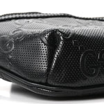 Calfskin GG Tennis Embossed Belt Bag Black