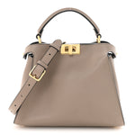 Vitello Tahiti Burro Medium Peekaboo Iconic Essentially Satchel Tortora Black