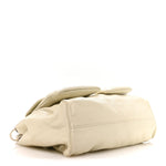 Glazed Caviar Reissue Double Pocket In the City Tote White