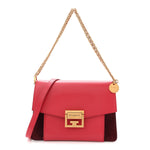 Goatskin Suede Small GV3 Shoulder Bag Pink Aubergine
