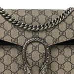 GG Supreme Monogram Small Dionysus Shoulder Bag Black