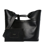 Calfskin Large The Bow Bag Black