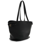 Grained Calfskin Triomphe Medium Cabas Anais Black