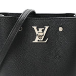 Calfskin Nano Lockme Bucket Black