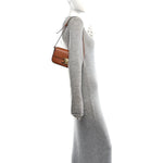 Natural Calfskin Triomphe Shoulder Bag Tan