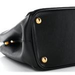 Saffiano Small Galleria Double Zip Tote Black