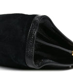 Suede Patent GG Web Medium Ophidia Chain Shoulder Bag Black