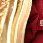 Metallic Aged Calfskin Quilted Small Gabrielle Hobo Gold