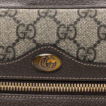 GG Supreme Monogram Web Small Ophidia Shoulder Bag Brown