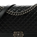 Caviar Quilted New Medium Boy Flap Black