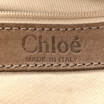 Snakeskin Calfskin Silverado Shoulder Bag Beige