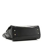 Calfskin Small Deauville Tote Black