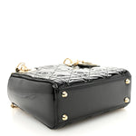 Patent Cannage Mini Lady Dior Black