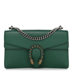 Pebbled Calfskin Small Dionysus Shoulder Bag Emerald