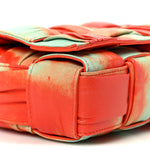 Calfskin Intreccio Plisse Tie Dye Camera Bag Multicolor