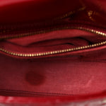 Patent Cannage Mini Lady Dior Red