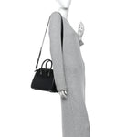 Shiny Lord Calfskin Mini Antigona Black
