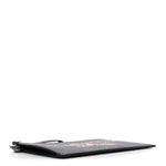 GG Supreme Monogram Kingsnake Zip Wristlet Pouch Black Grey