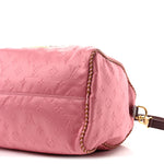 Satin Monogram Paris Tokyo Embroidered Speedy P9 Bandouliere 40 Dark Pink