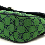 Monogram Multicolor Matelasse Diagonal Small GG Marmont Shoulder Bag Green Blue