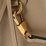 Calfskin Diana Bamboo Boston Oatmeal Vintage Green
