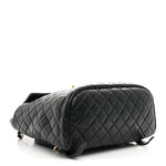 Lambskin Quilted Large Urban Spirit Backpack Black