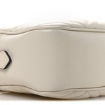 Calfskin Matelasse Small GG Marmont Chain Shoulder Bag White