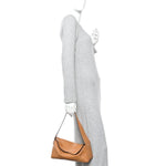 Calfskin Puzzle Hobo Warm Dessert