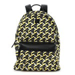 Cubic Monogram Medium Backpack Black Yellow