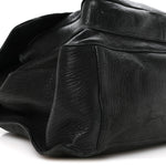Grained Lambskin Monogram Oversized Niki Chain Satchel Black