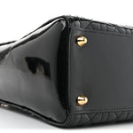 Patent Cannage Large Lady Dior Black