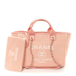 Mixed Fibers Small Deauville Tote Pink