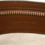 GG Supreme Monogram Azalea Calfskin Retro Interlocking G Wristlet Messenger Bag Beige Ebony Brown Sugar
