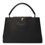 Taurillon Capucines GM  Black Fuchsia