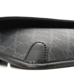 GG Supreme Monogram Web Slim Belt Bag Black Grey