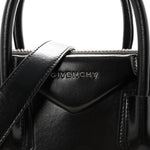 Shiny Lord Calfskin Small Antigona Black