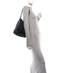 Grained Calfskin Medium N/S Park Tote Black
