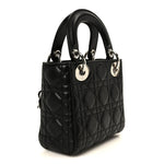 Lambskin Cannage Mini Lady Dior Black