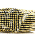 Mesh Crystal Rhinestone Mini Heiress Pouch Porcelain