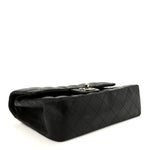 Lambskin Quilted Small Double Flap Black