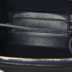 Jersey Quilted Small CC Filigree Vanity Case Blue Black Grey
