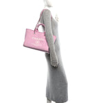 Mixed Fibers Small Deauville Tote Dark Pink