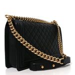Caviar Quilted New Medium Boy Flap Black
