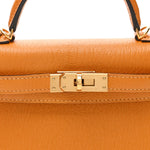 Chevre Chamkila Mini Kelly Sellier 20 Jaune D'or