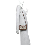 GG Supreme Monogram Mini Clasp Bag Beige Brown